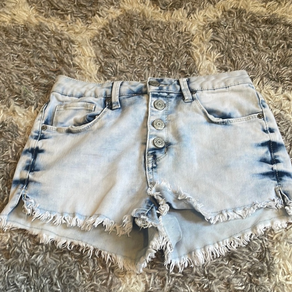 high waisted jean shorts